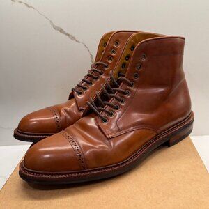 Meermin Cognac Shell Cordovan 9 eyelet Boots 7.5UK - 8.5US